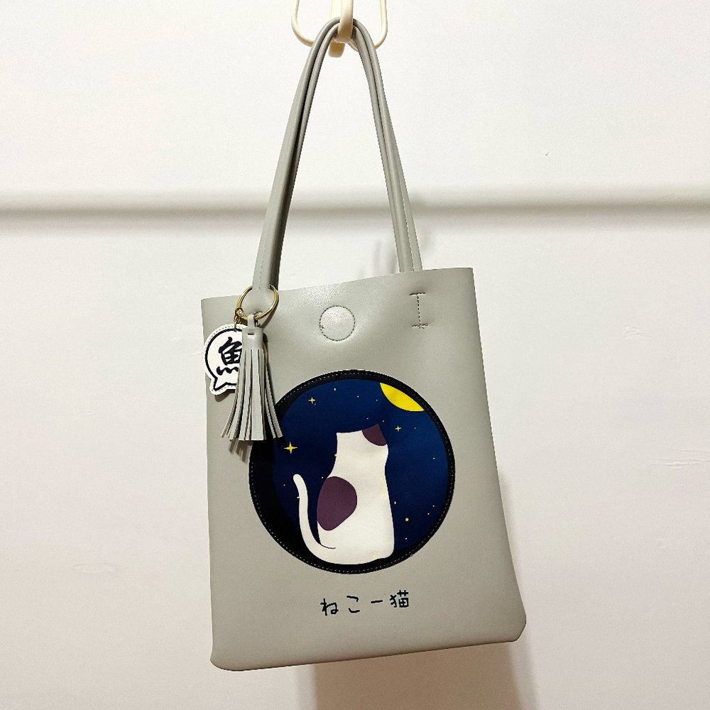 🐱 Japanese Leather Cat Tote